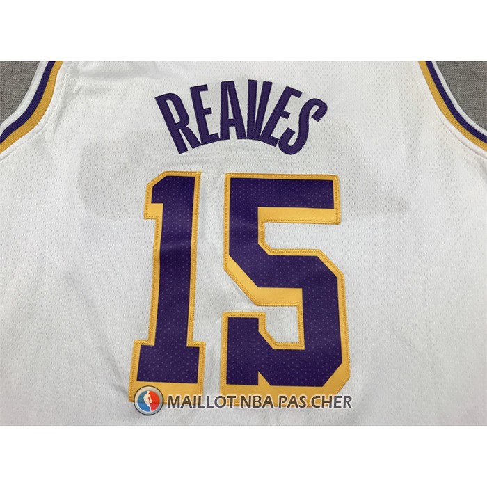 Maillot Los Angeles Lakers Austin Reaves NO 15 Association 2022-23 Blanc